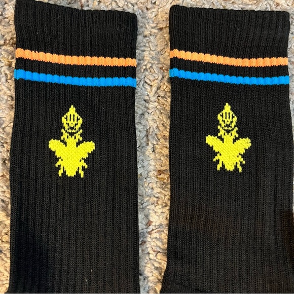 Bombas Black Bee Calf Socks NWT Size Medium - Picture 3 of 6